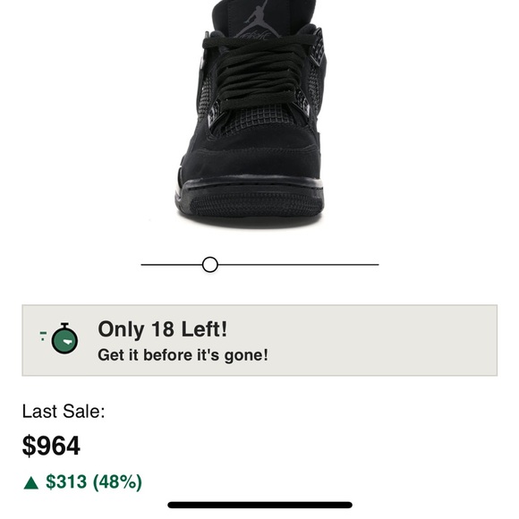 This Jordan 4 is composed of a black nubuck suede upper, black, mesh, netting - Picture 1 of 10